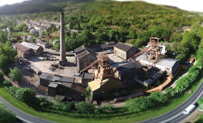 Aerial Shot of the Rhondda Heritage Park